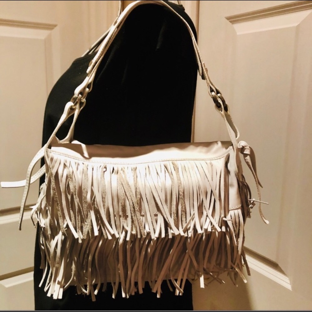 🎉HP🎉NWOT Vintage Hogan Fringed Handbag - Picture 3 of 8